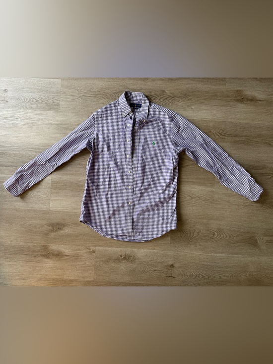 Ralph Lauren Other - Ralph Lauren Purple and White Gingham Button-Down Shirt